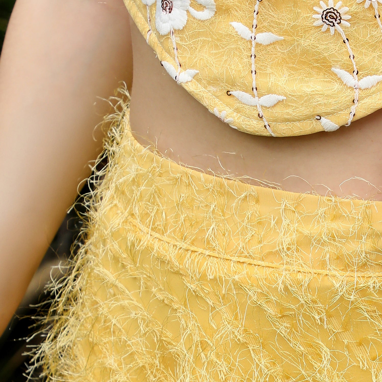 Embroidered-Flora Textured Co-Ord Set