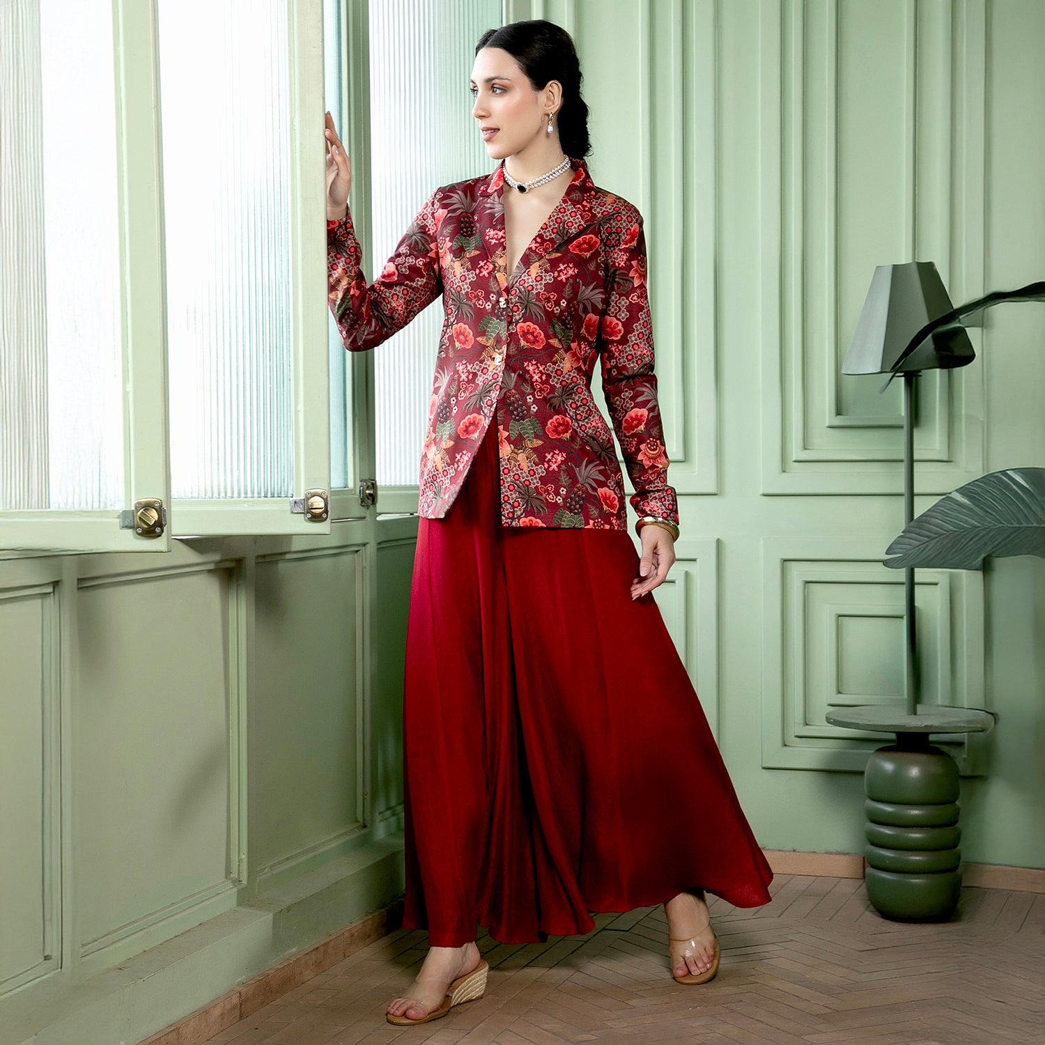 Flared-Flora Co-Ord Set