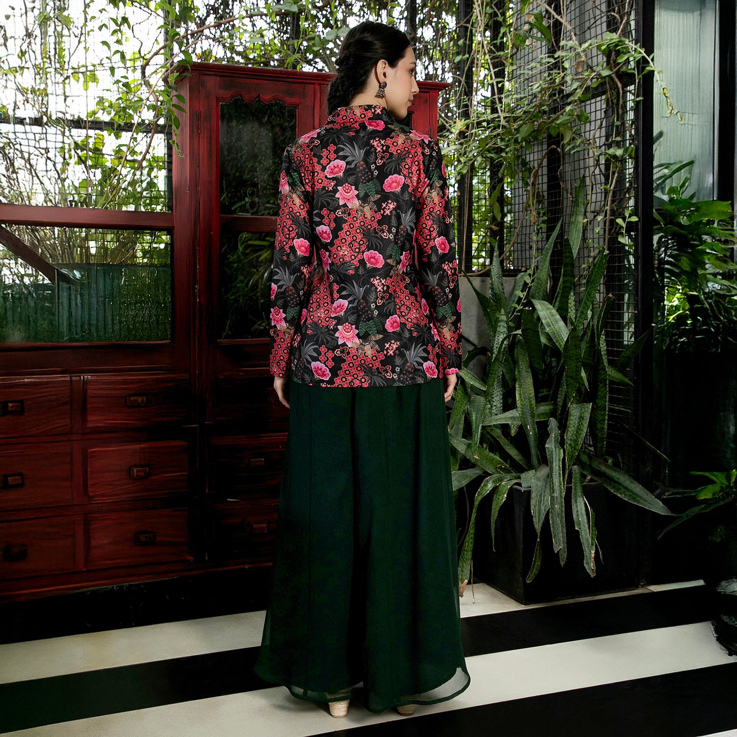 Flared-Flora Co-Ord Set