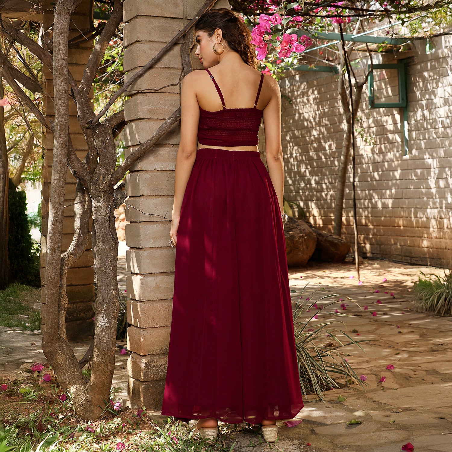 Sheer-Botanical Kurta Set