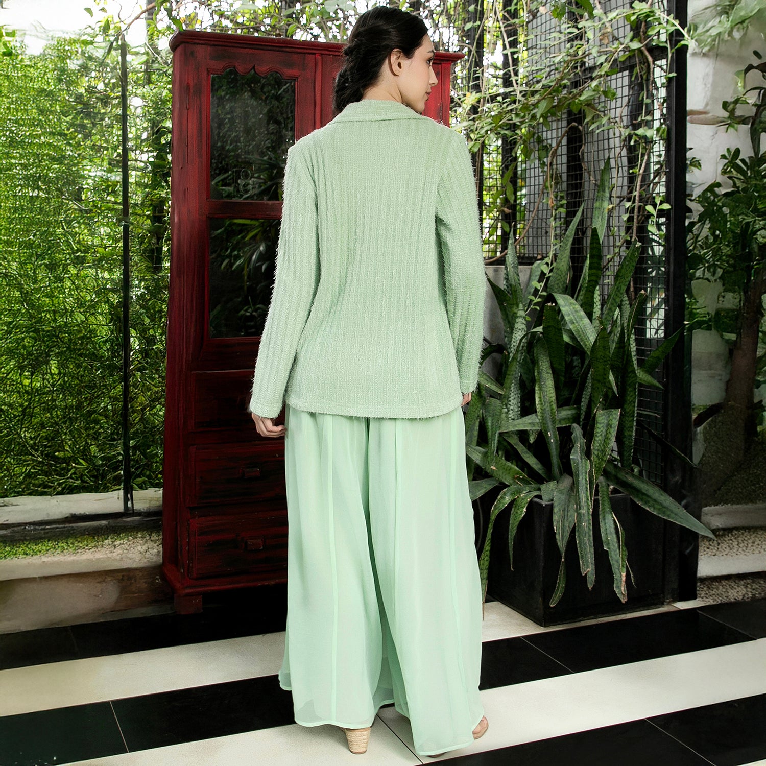 Fur-Flared Co-Ord Set