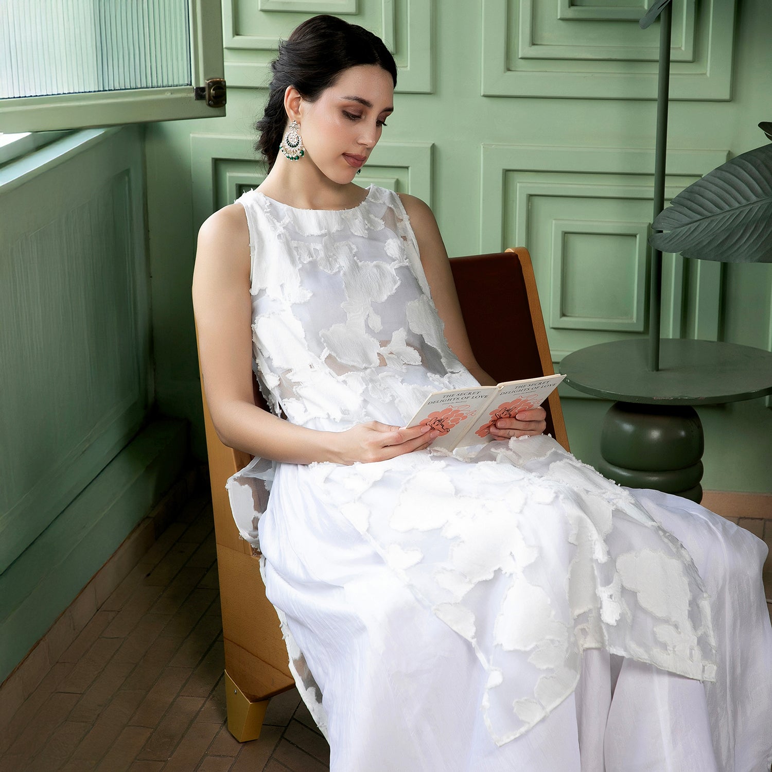 Flora-Patch Kurta Set