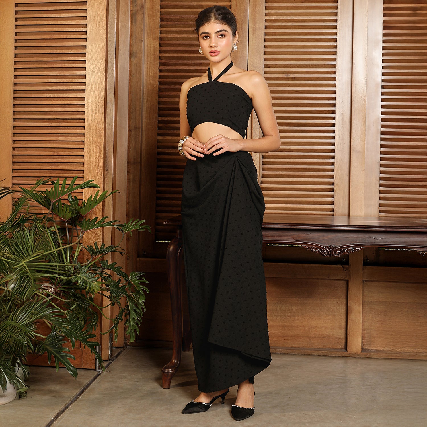 Embellished-Pom Co-Ord Set