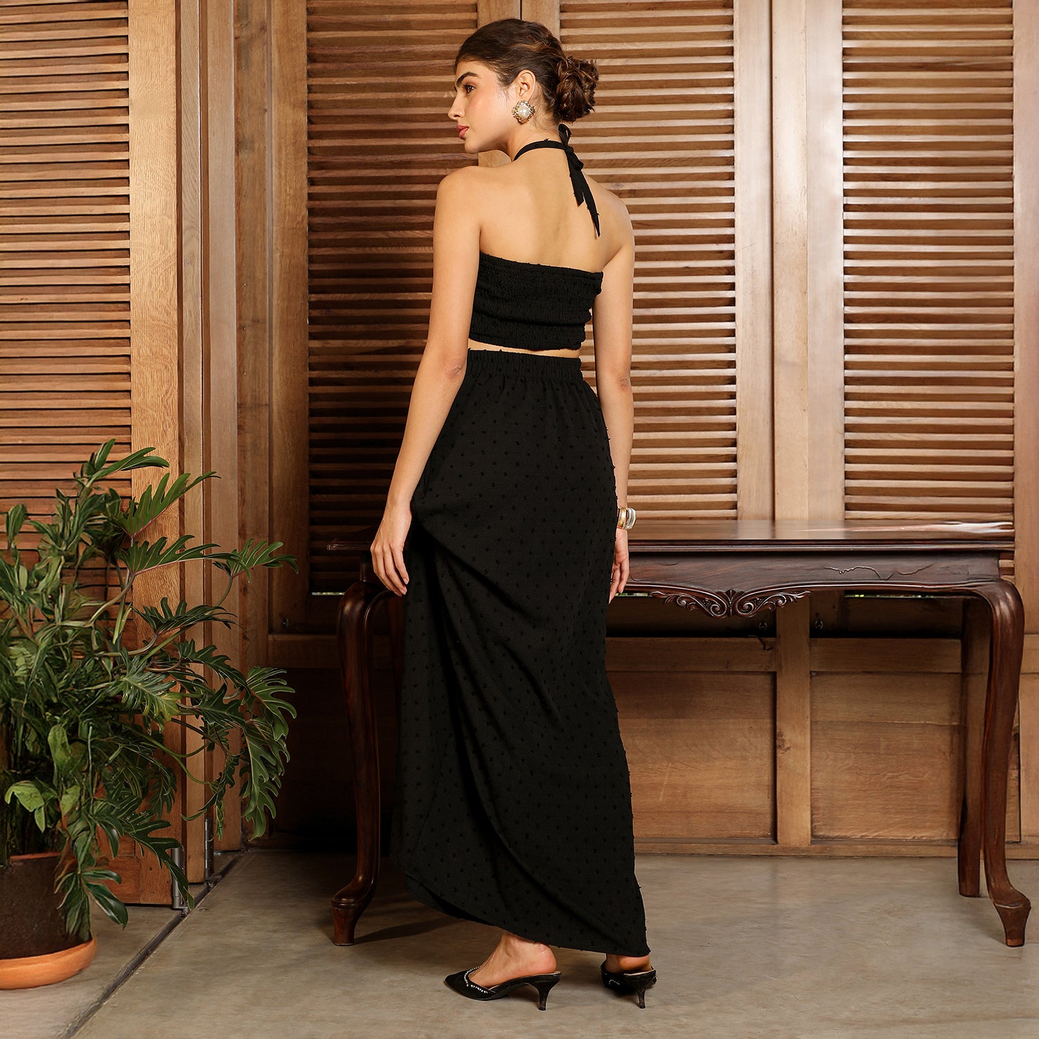 Embellished-Pom Co-Ord Set