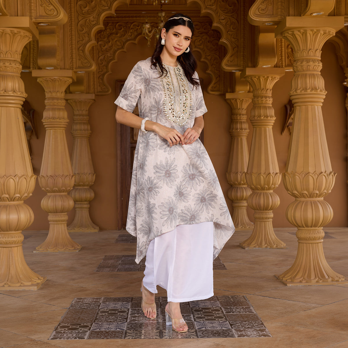Printed kurta with Trousers