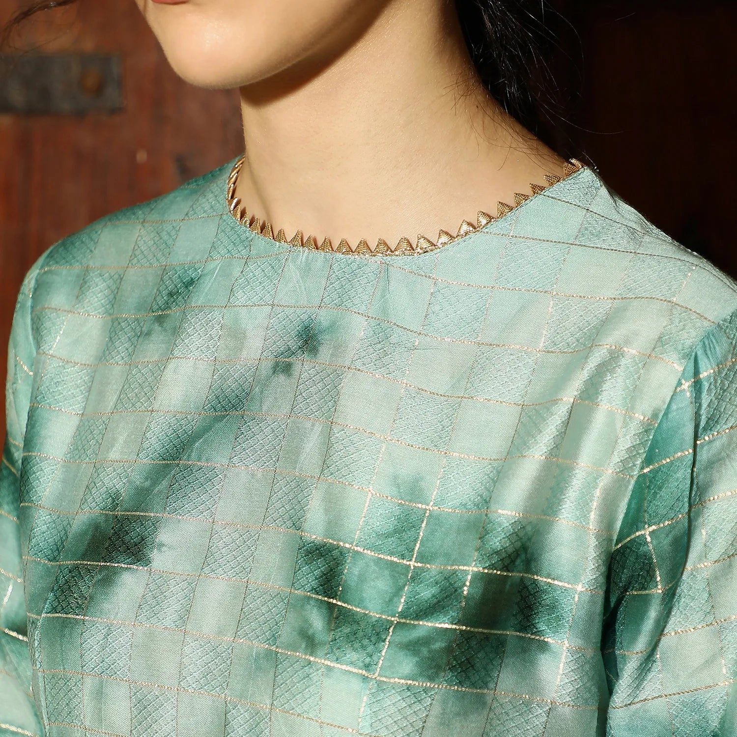 Tie-Dye Kurta With Trousers