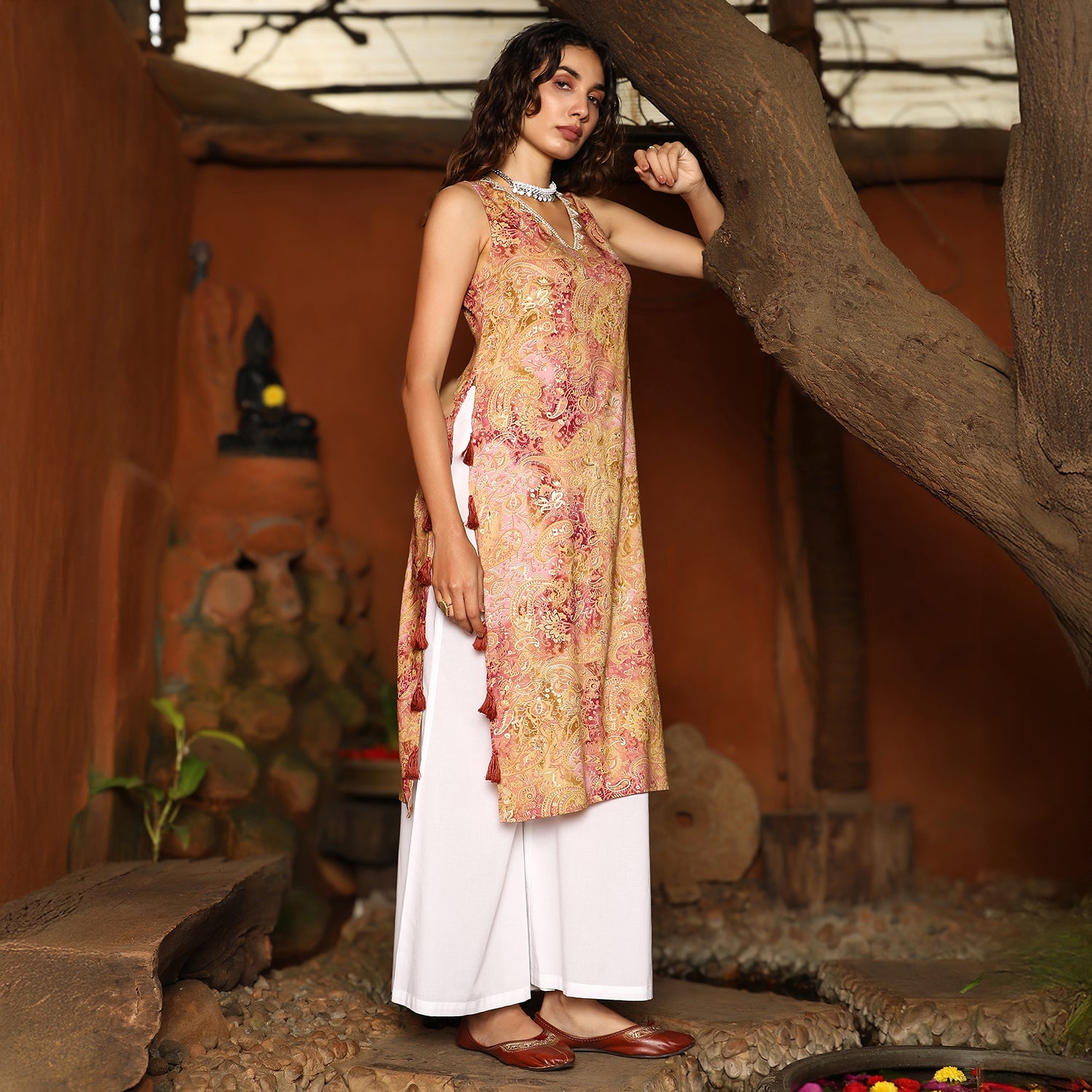 Rustic Tassel Kurta Set