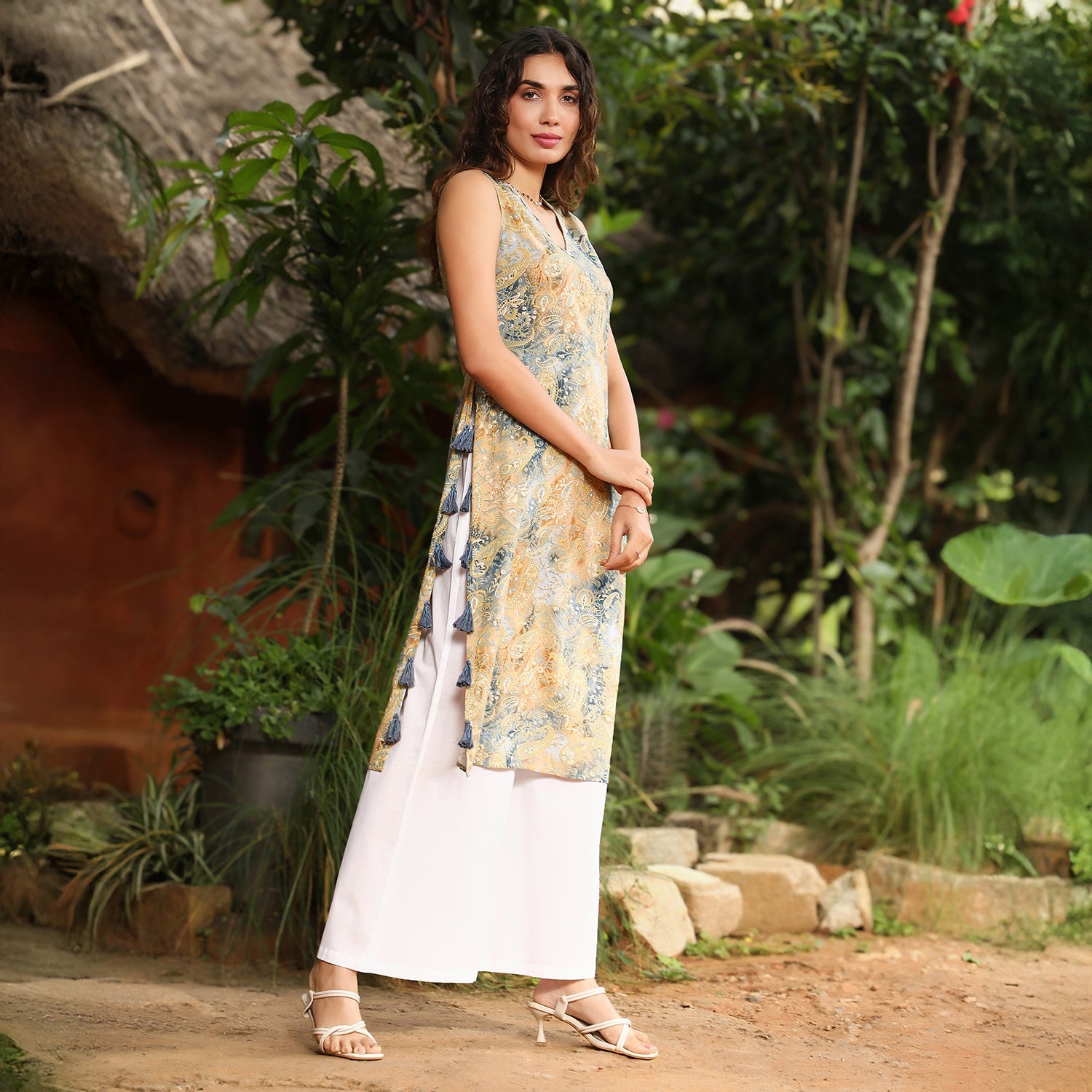 Rustic Tassel Kurta Set