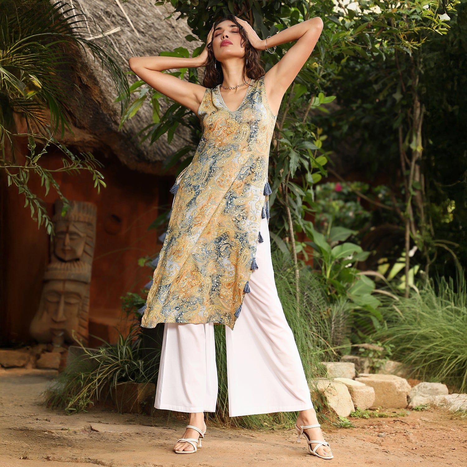 Rustic Tassel Kurta Set
