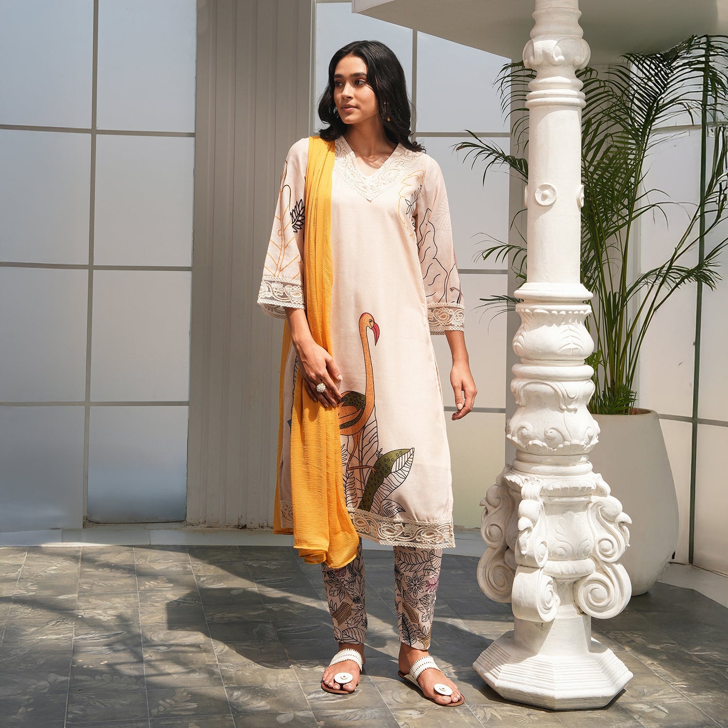 Swané Imprint Kurta Set