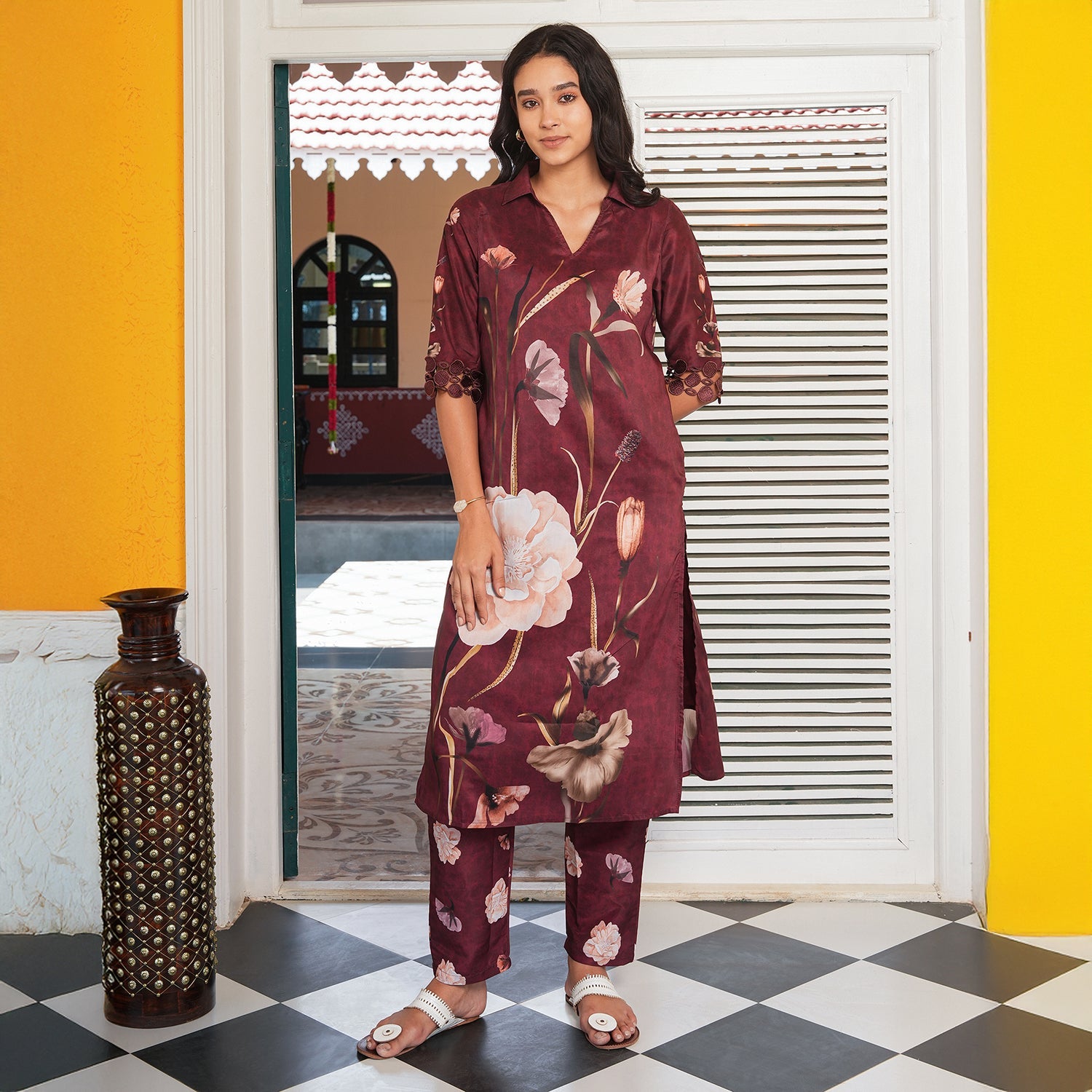 Bloomera Imprint Kurta Set