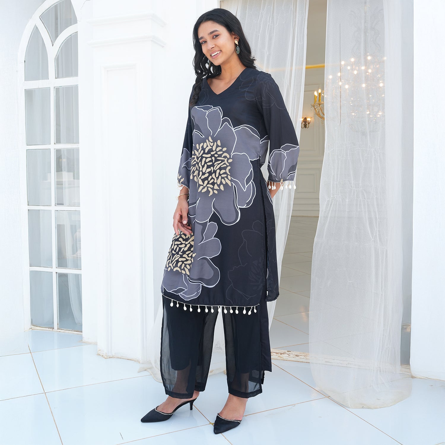 Grandiflora Imprint Kurta Set