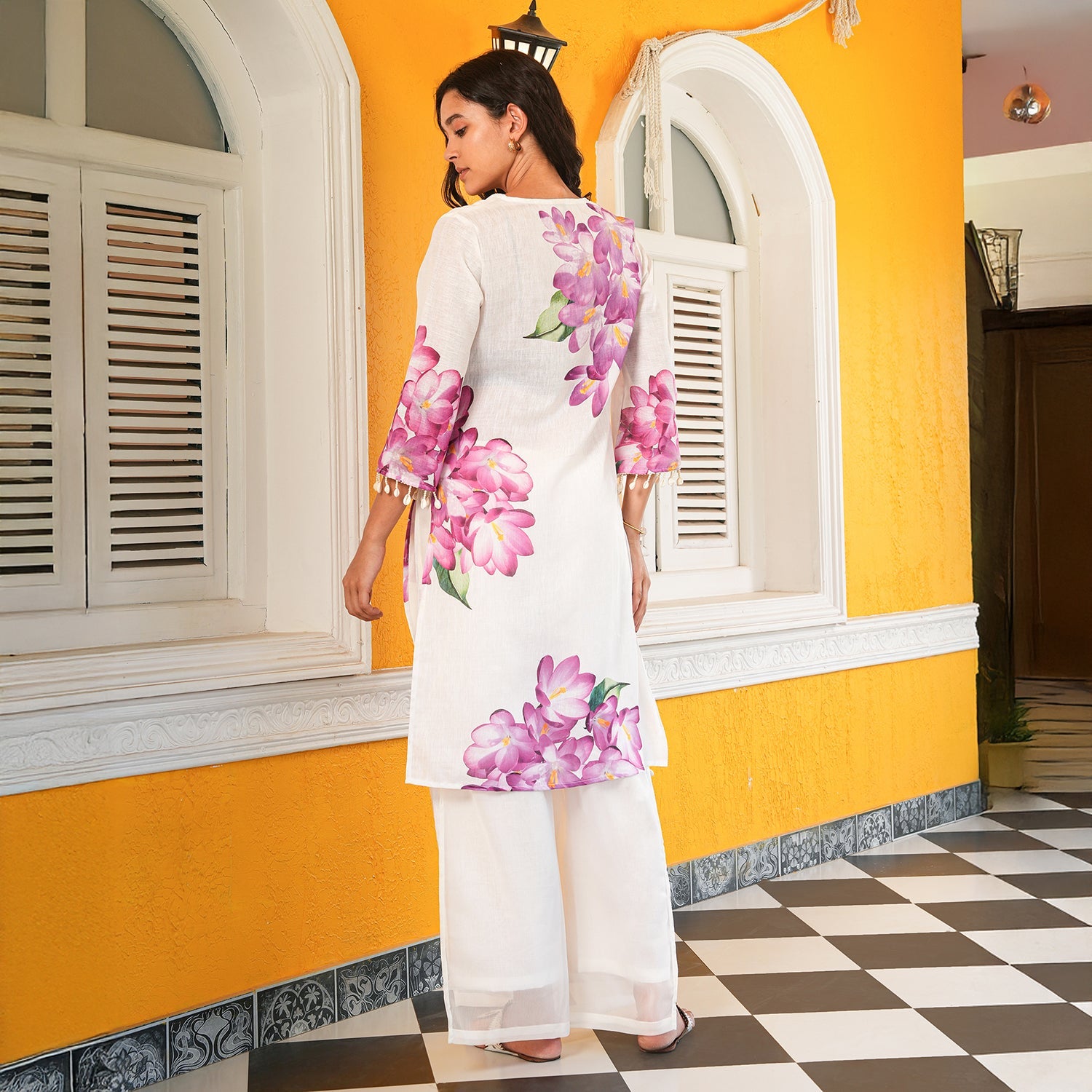 Whispering Botanics Kurta Set