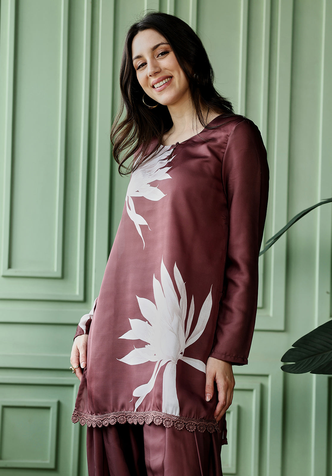 Wildflower-Block Imprint Kurta Set