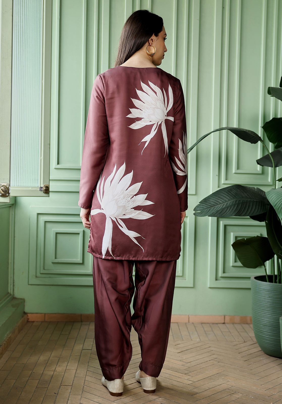Wildflower-Block Imprint Kurta Set