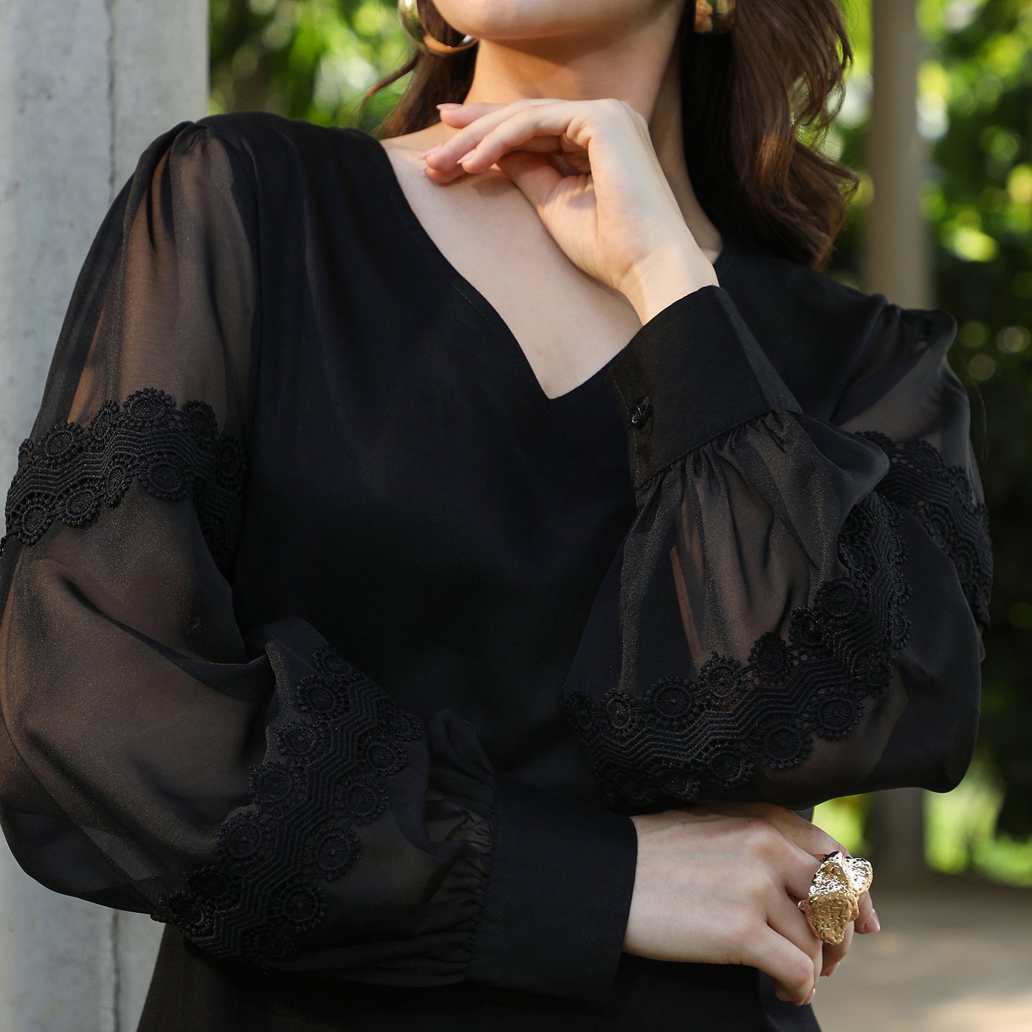 Solid Flared Kurta Set