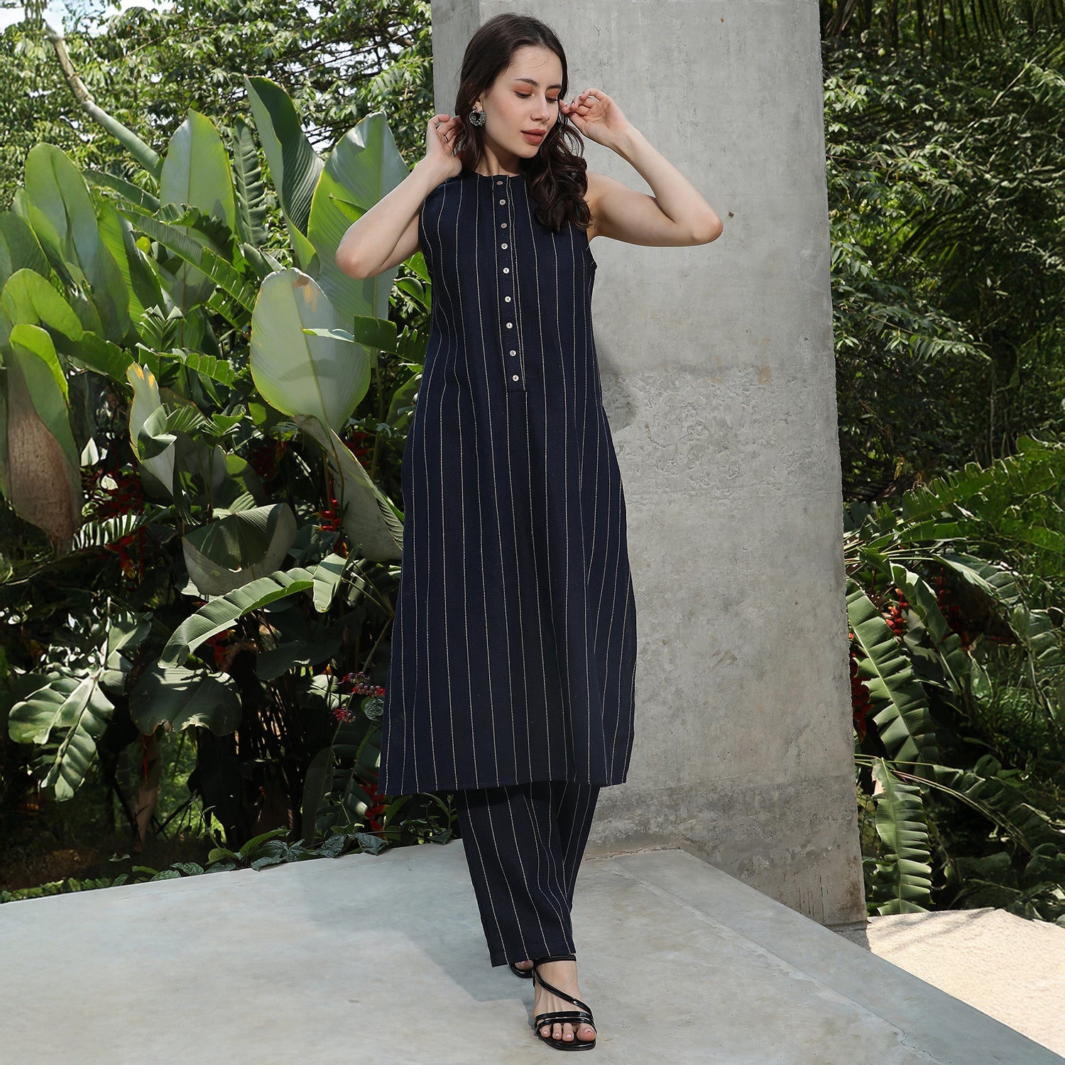Simplicity Striped Kurta Set