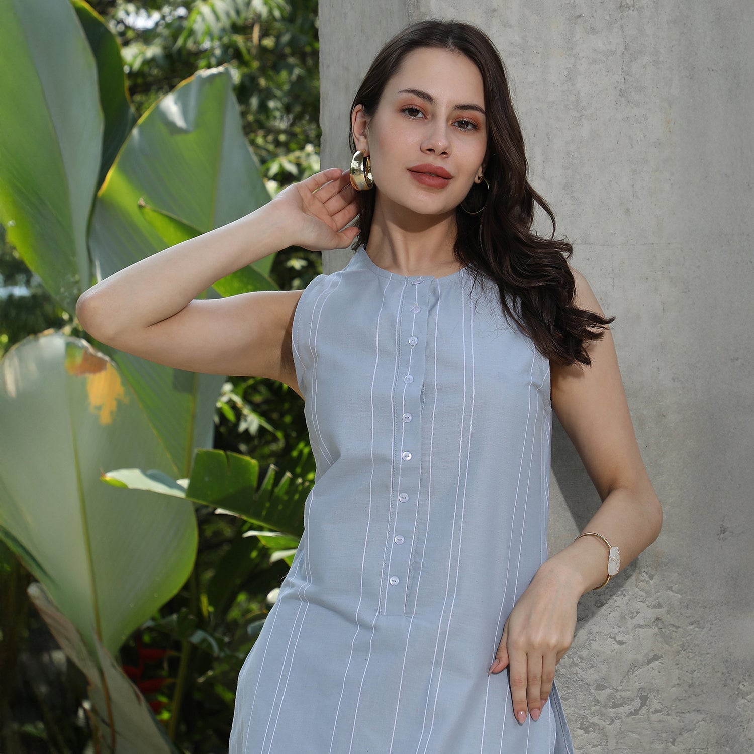 Simplicity Striped Kurta Set