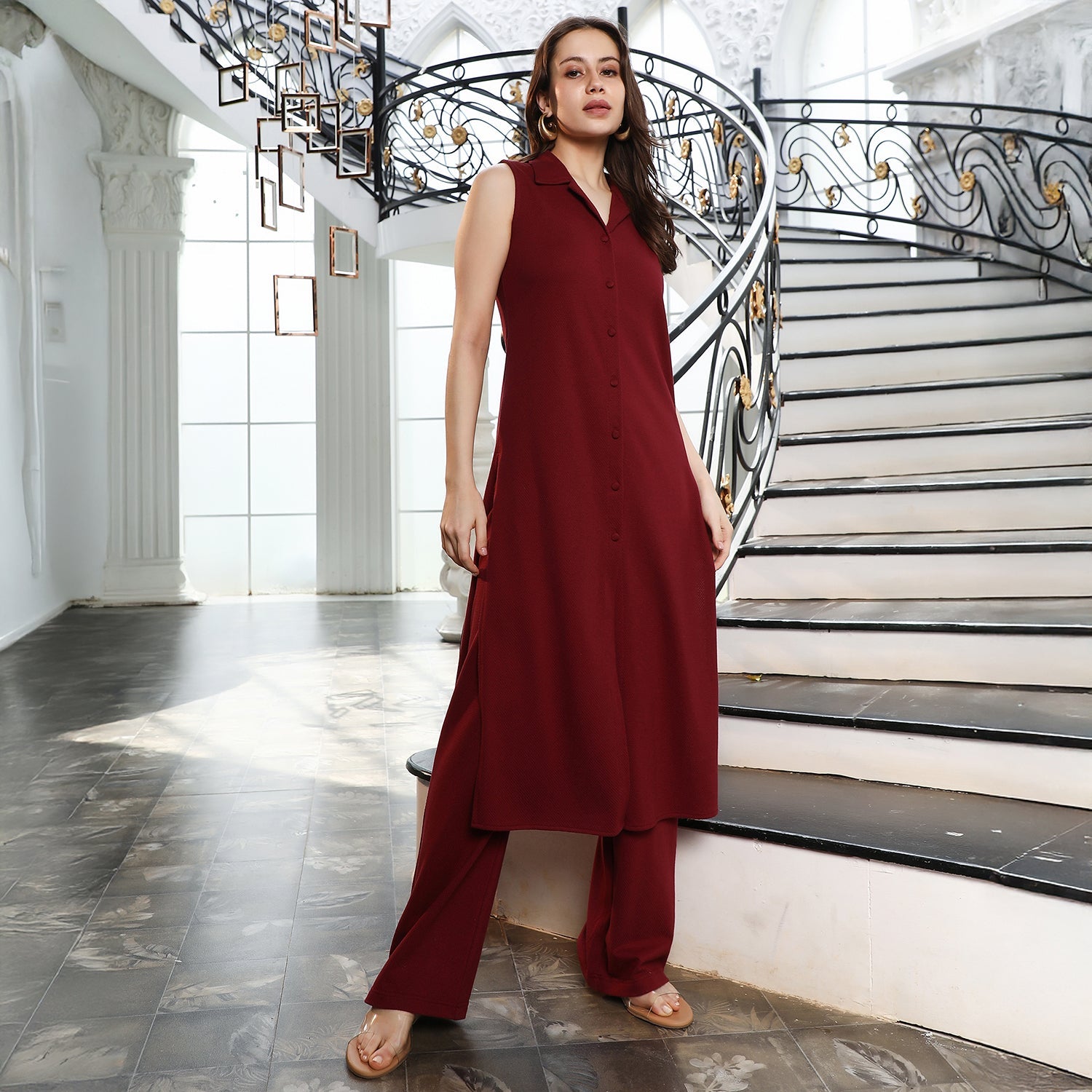 Solid-Canvas Kurta Set