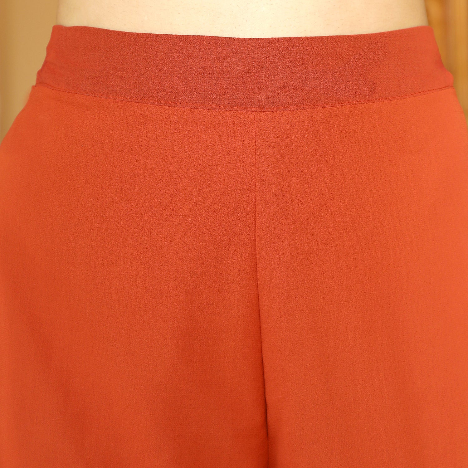 Geometric Block Kurta With Trousers