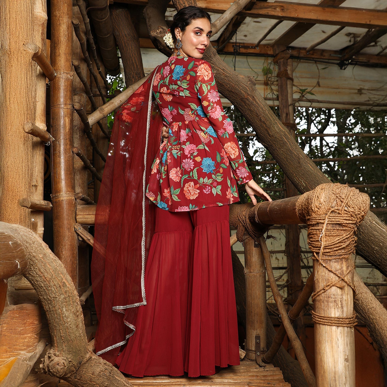 Flora Cluster Sharara Set