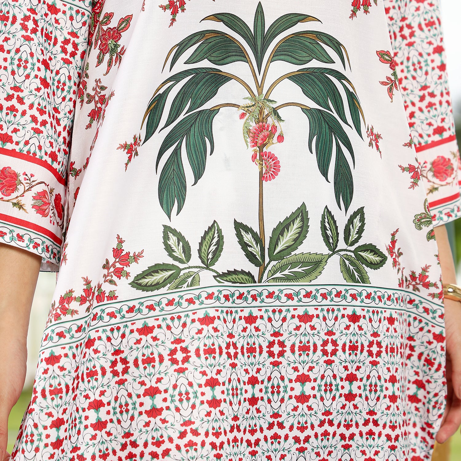 Floral-Harmony Imrpint Kurta Set