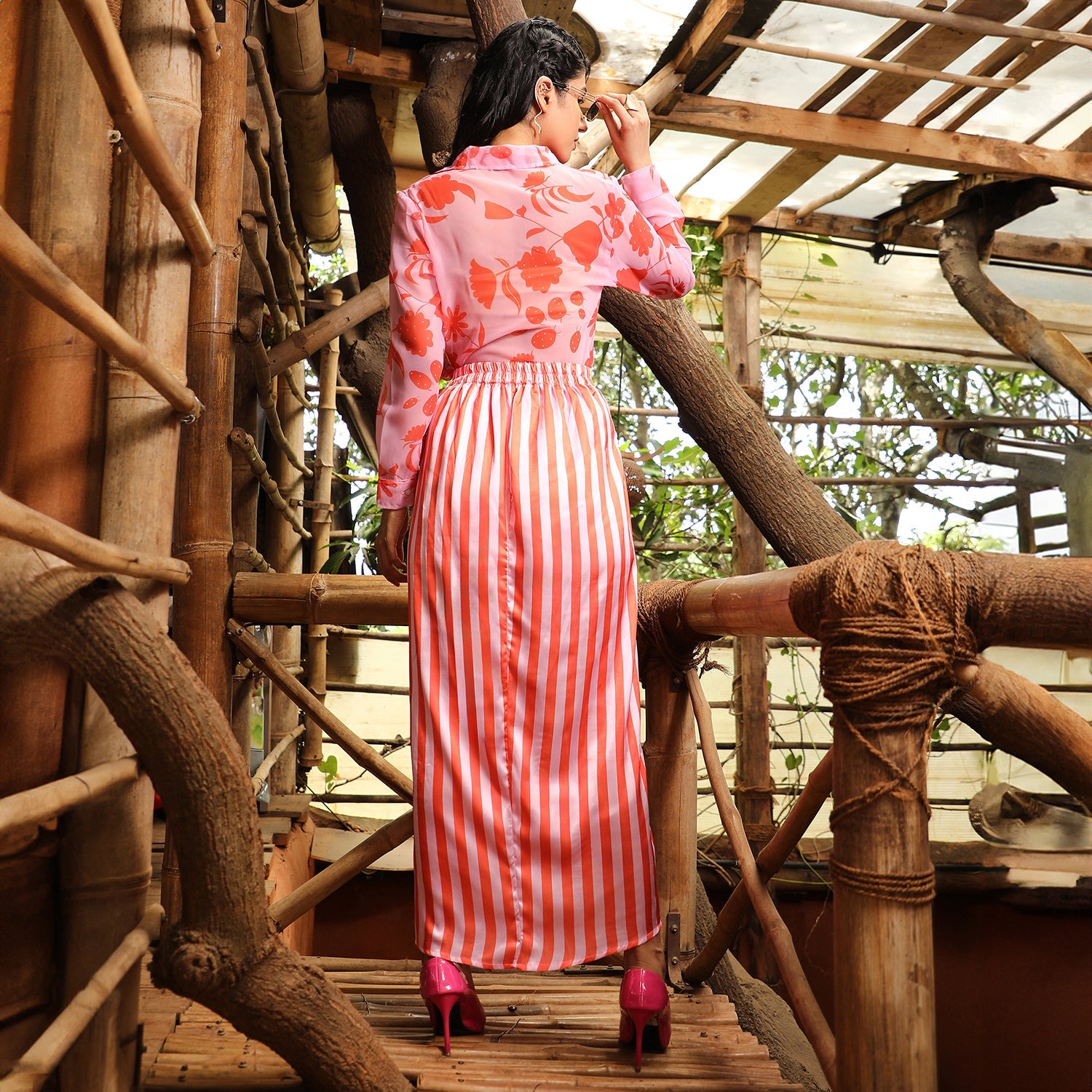 Flora Striped Co-Ord Set