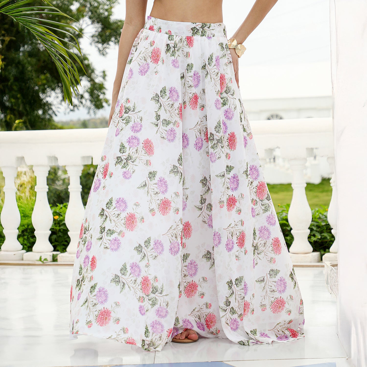 Bloom-Imprint Lehenga Co-Ord Set