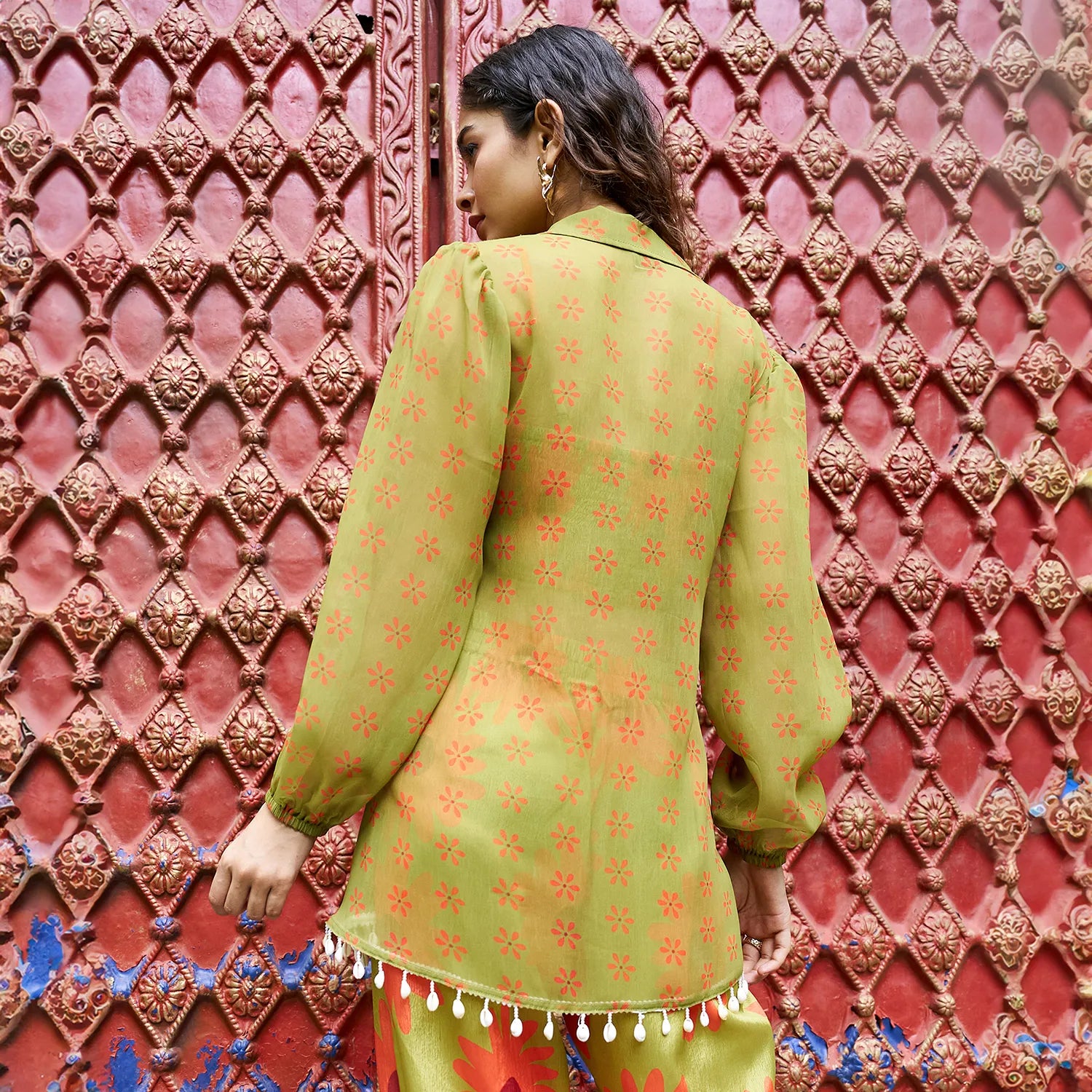Flower Tie-Up Co-Ord Set