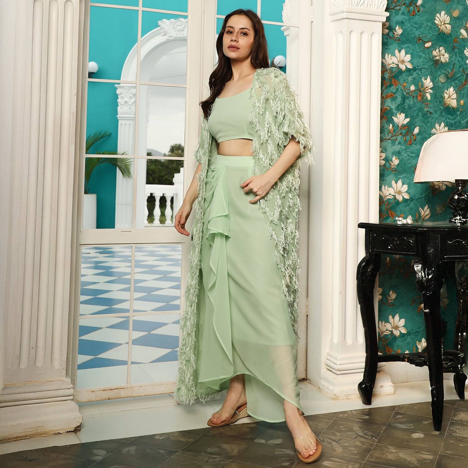 Tassel-Drape Co-Ord Set
