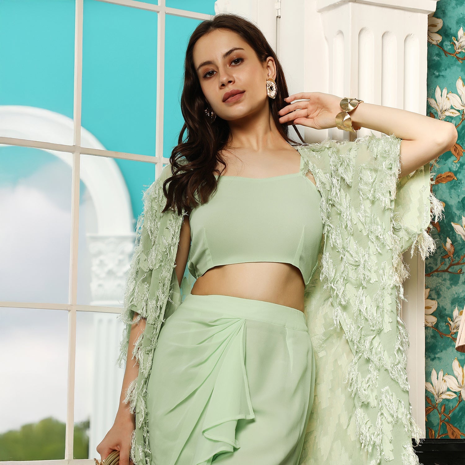 Tassel-Drape Co-Ord Set