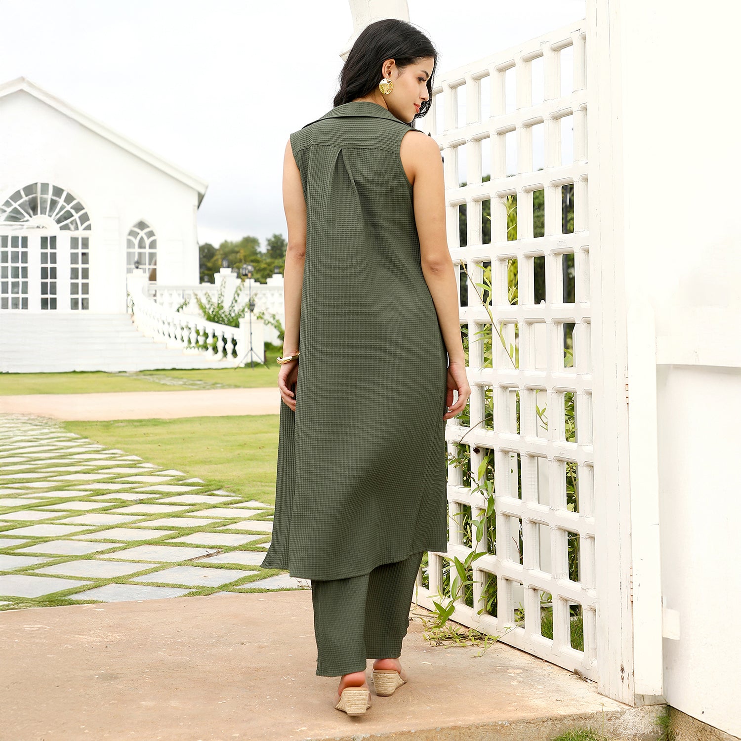 Textured-Drape Co-Ord Set