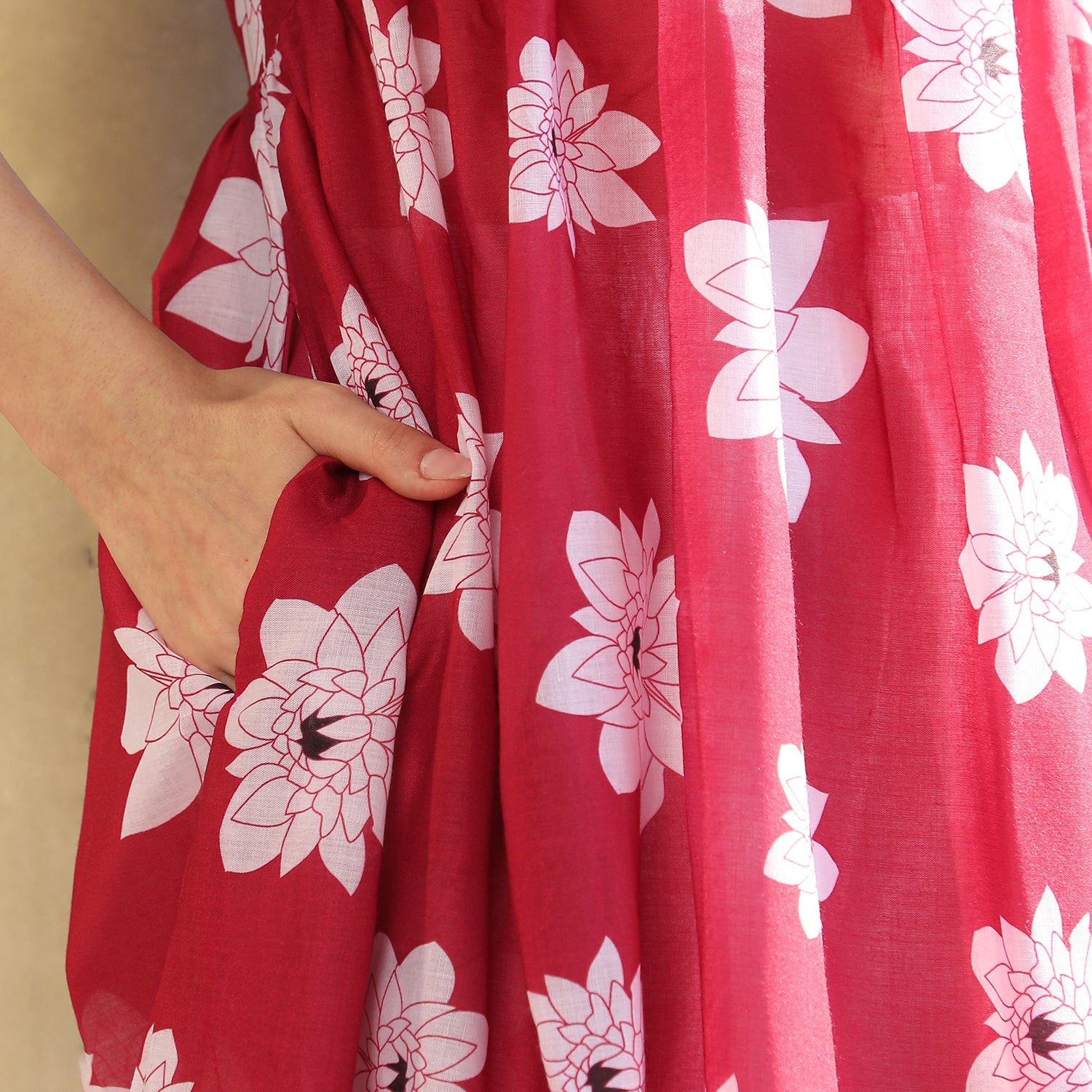 Water Lilies Kurta With Trousers And Dupatta