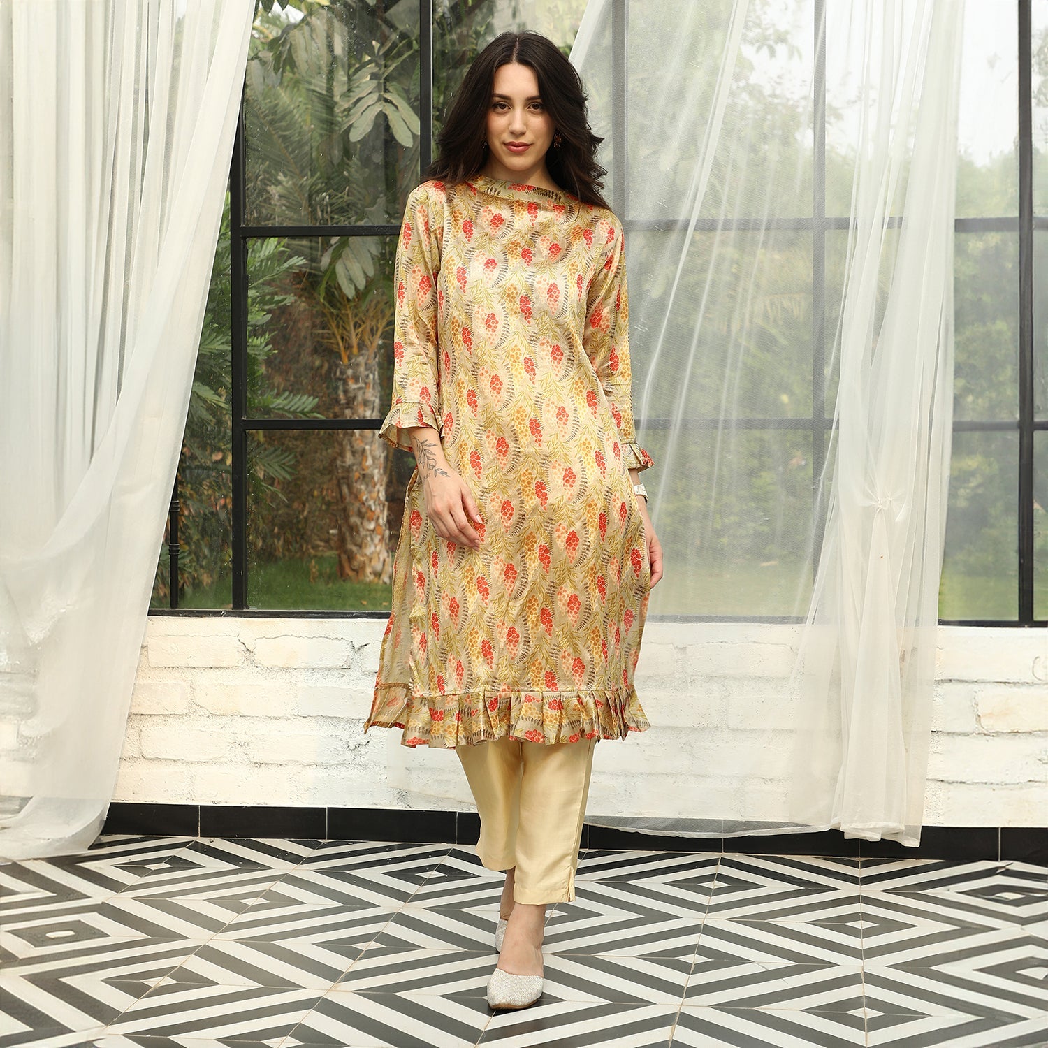 Fruit Print Kurta