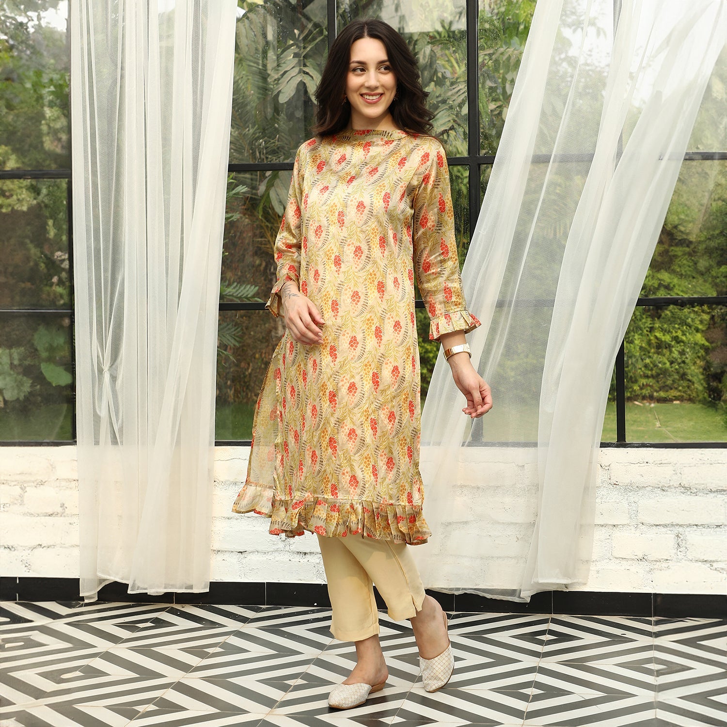 Fruit Print Kurta