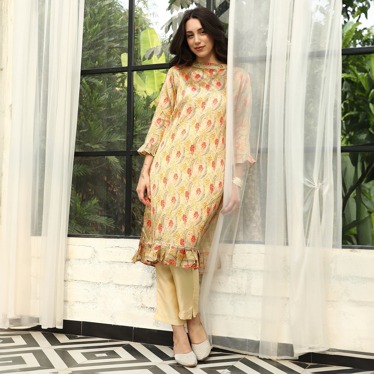 Fruit Print Kurta