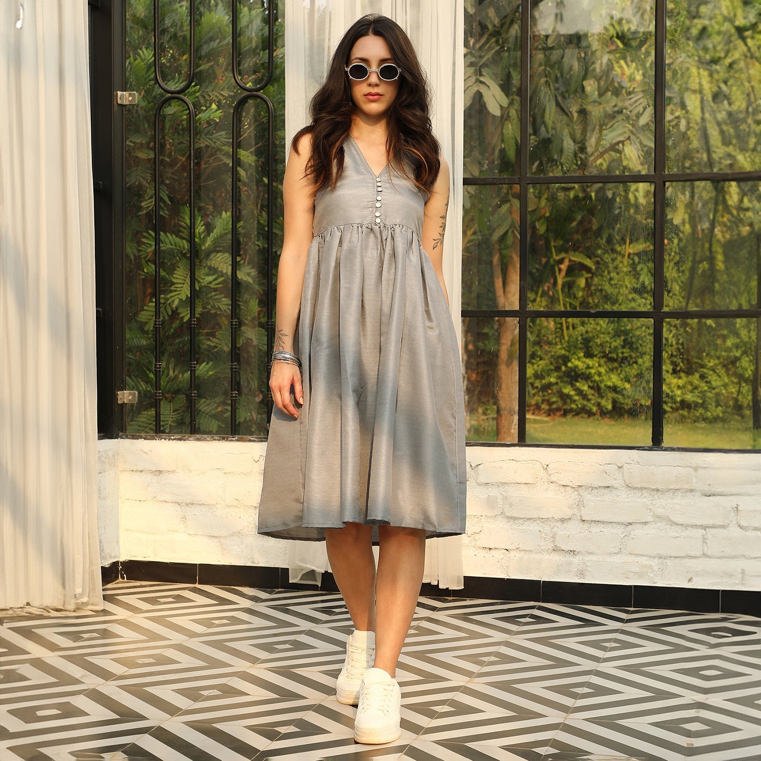 Flare Midi Dress