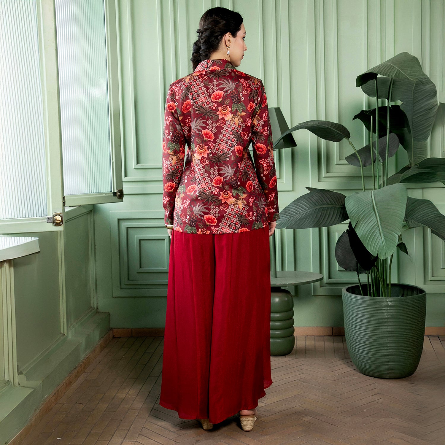 Flared-Flora Co-Ord Set