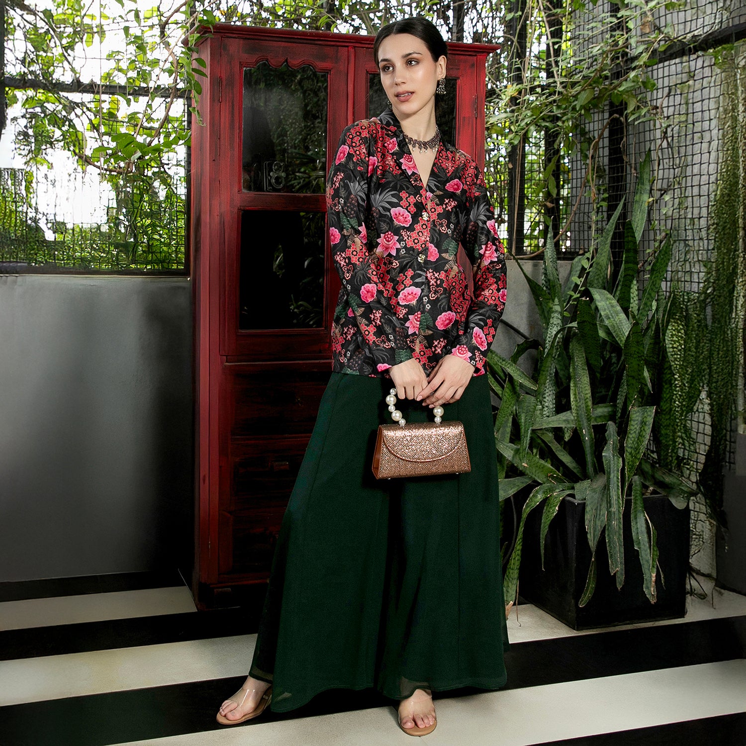 Flared-Flora Co-Ord Set
