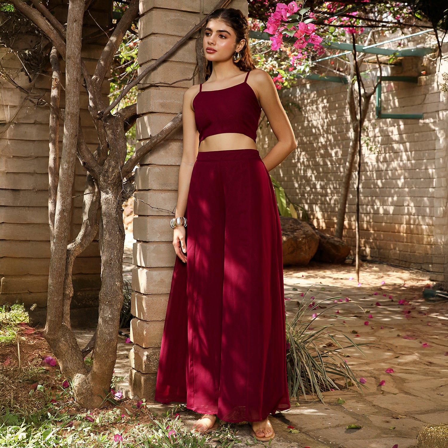 Sheer-Botanical Kurta Set