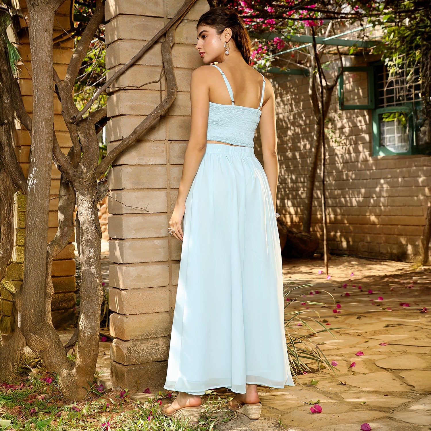 Sheer-Botanical Kurta Set