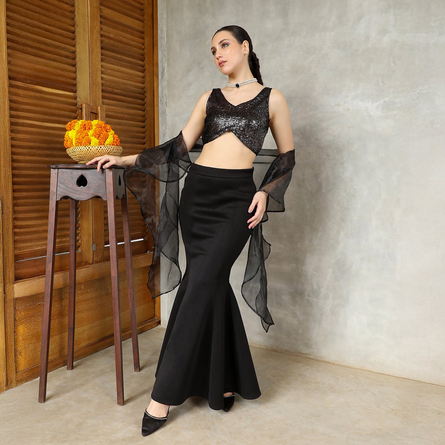 Mermaid-Flare Co-Ord Set