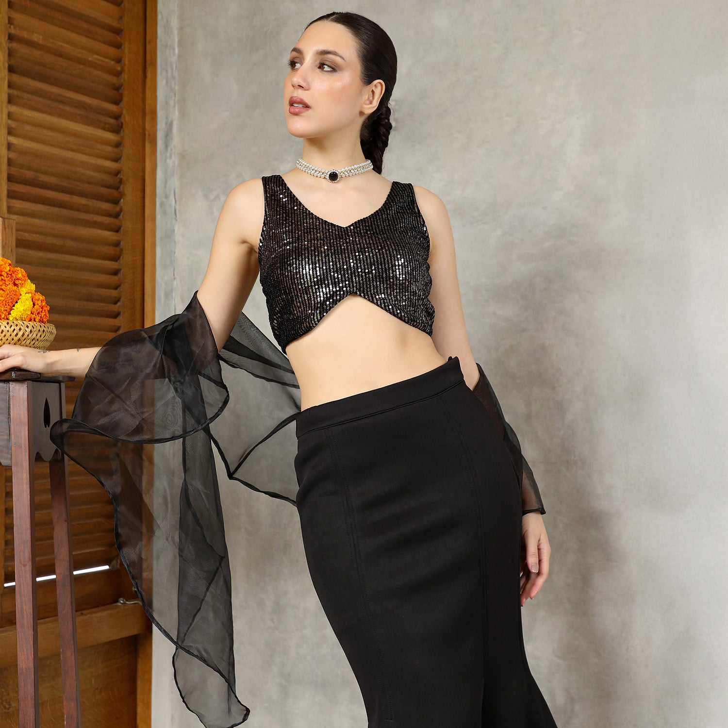 Mermaid-Flare Co-Ord Set