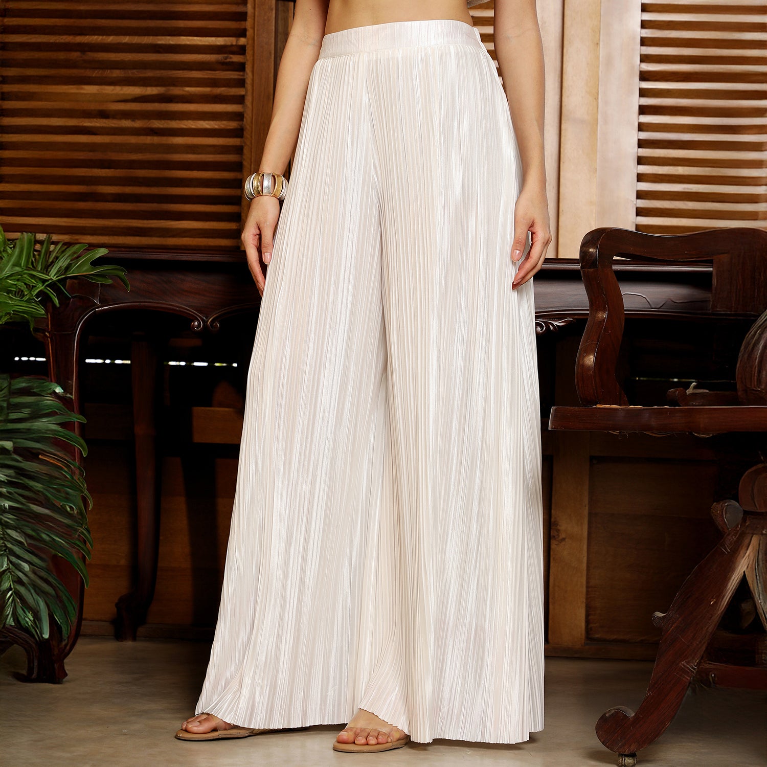 Coil-Pleated Kurta Set