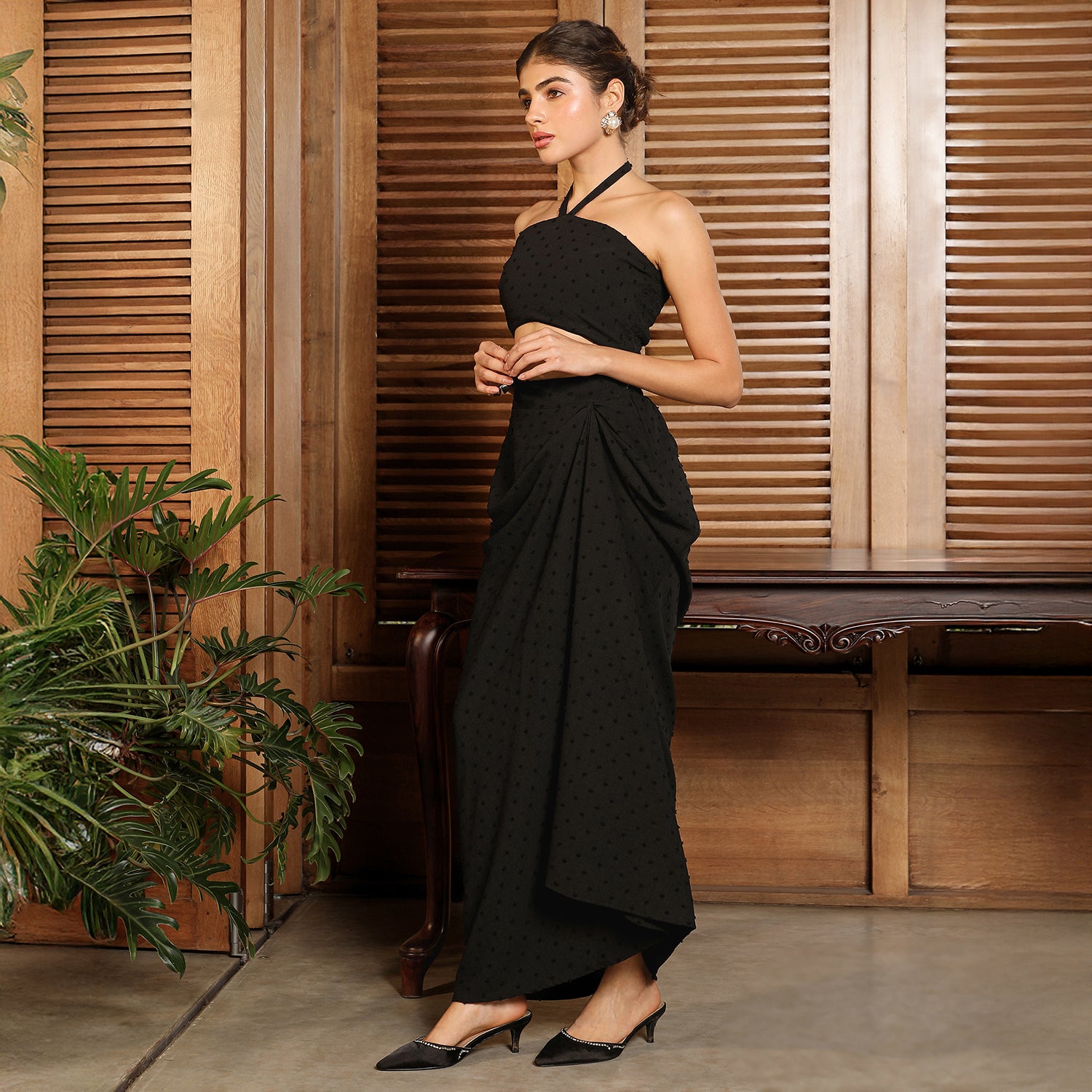 Embellished-Pom Co-Ord Set