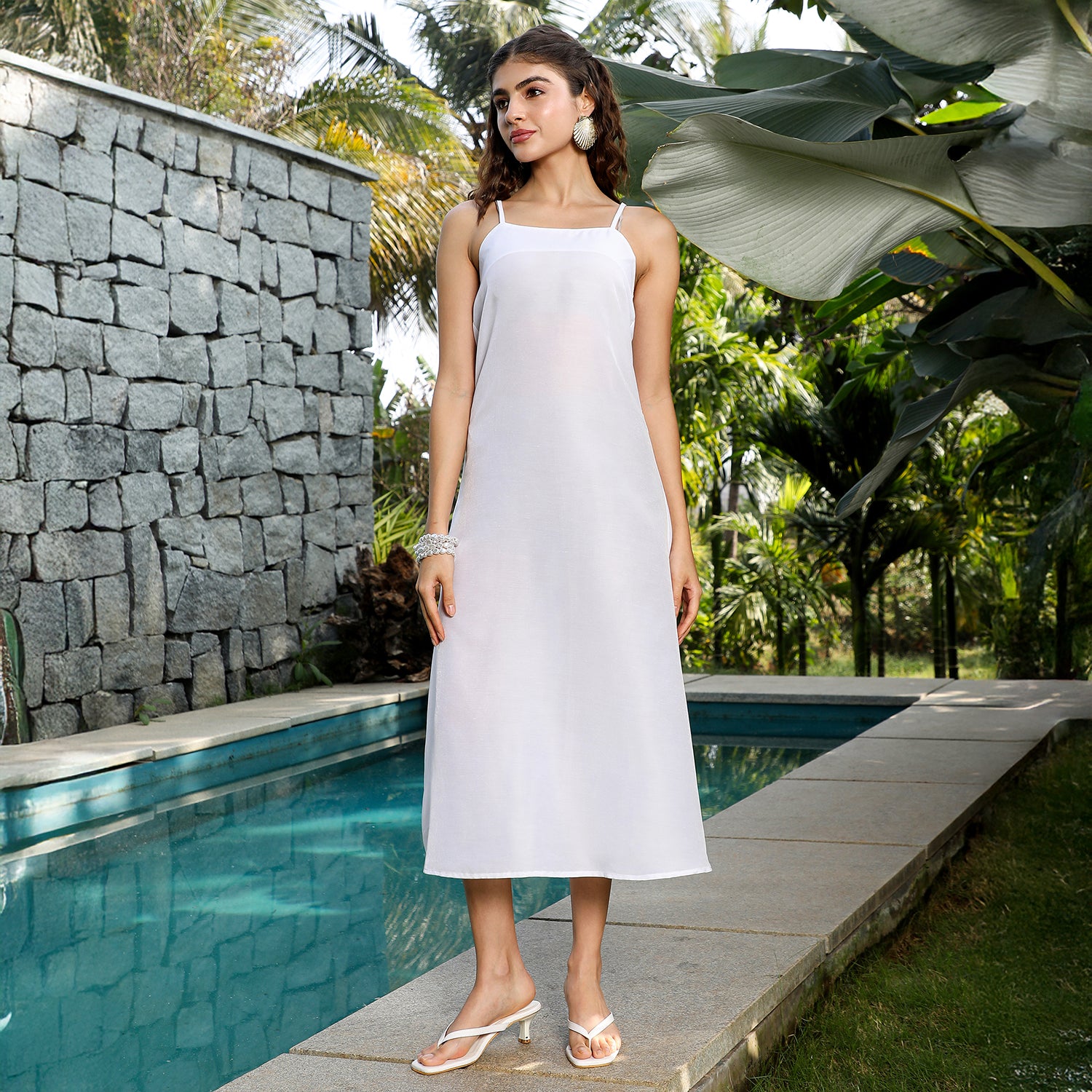 Striped Tie-Up Dress Co-Ord Set