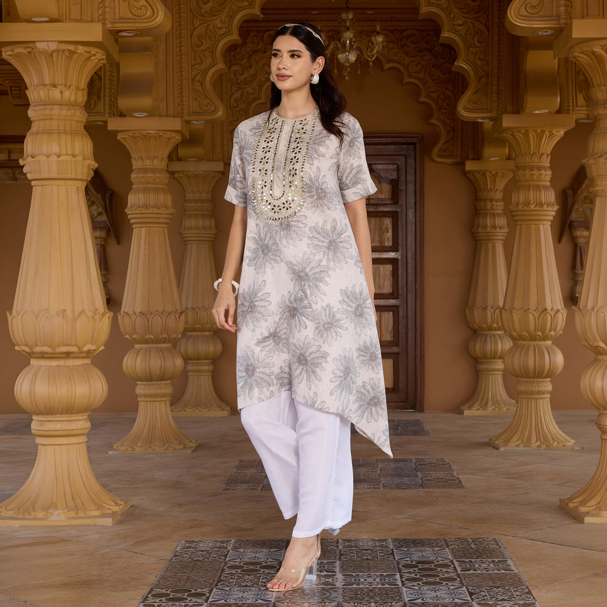 Printed kurta with Trousers