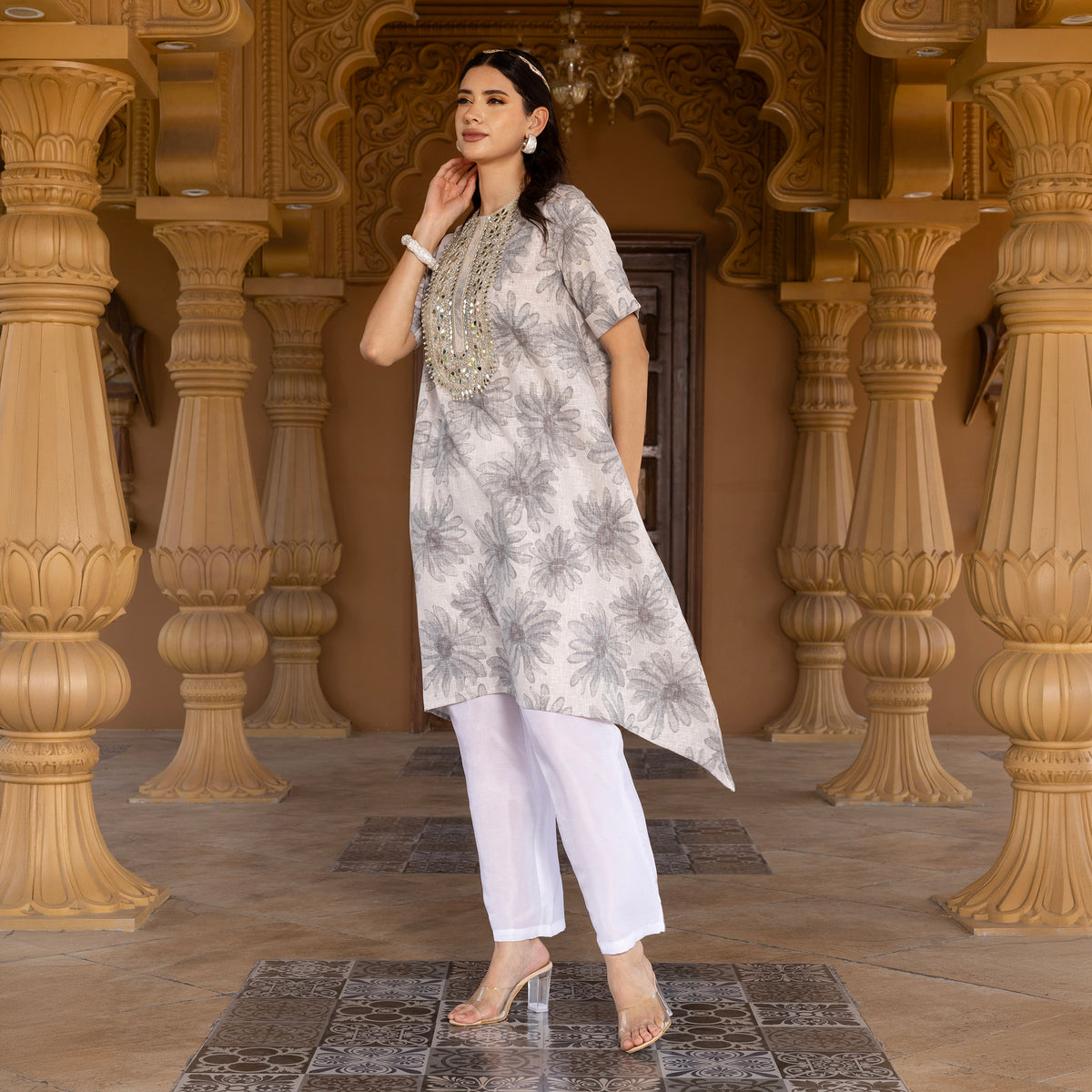 Printed kurta with Trousers
