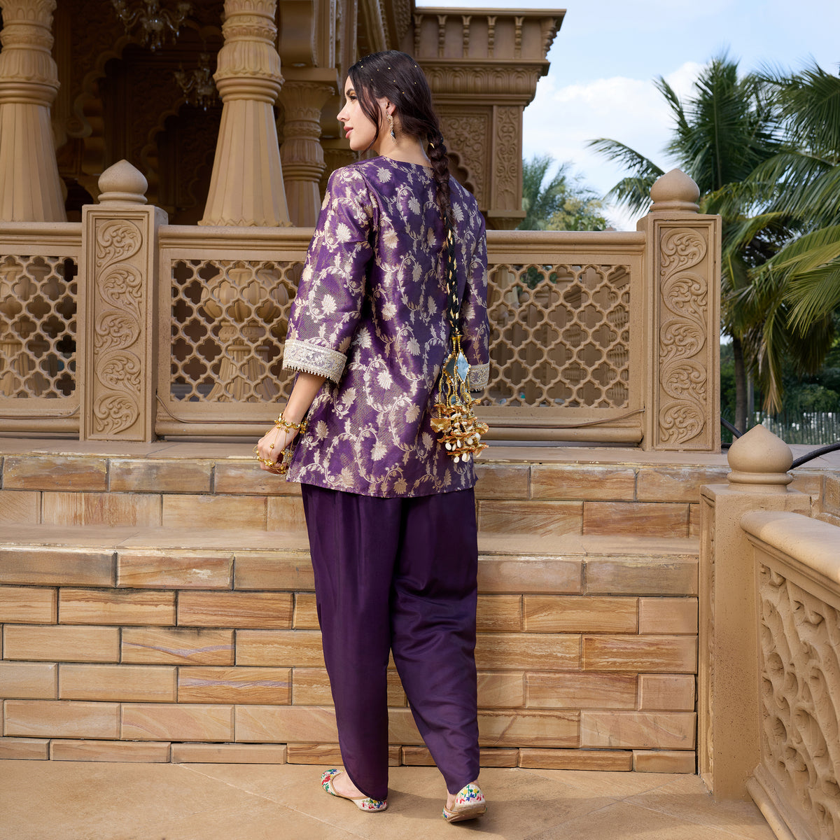 Brocade Kurta with trousers
