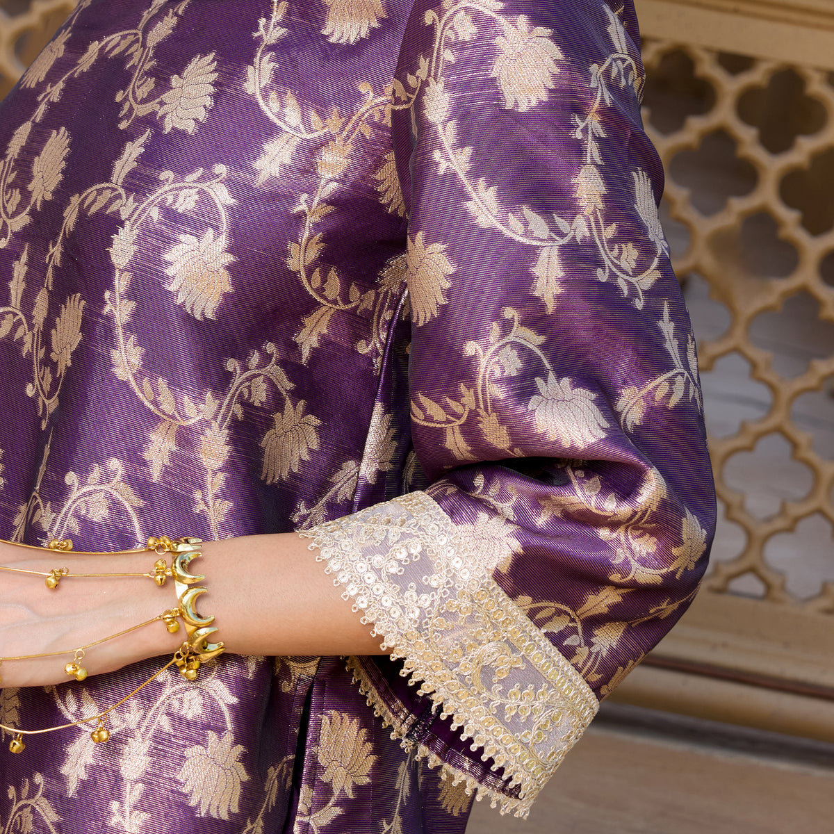 Brocade Kurta with trousers